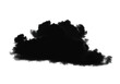 © CreativeDesign - Realistic cloud silhouette. This image shows a detailed cloud silhouette, showcasing realistic contours and shapes, often seen in atmospheric conditions. Vector clipart illustration design.