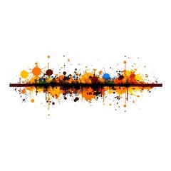 Poster - Abstract Colorful Paint Splatter Background