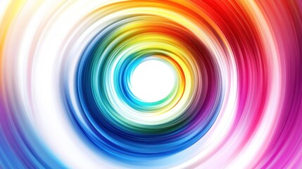 Aufkleber - Vibrant swirling concentric circles