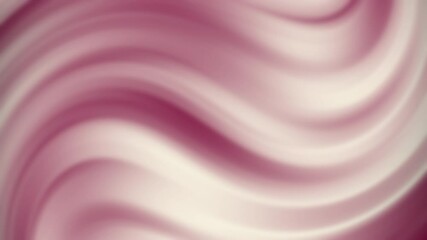 Poster - A soft, flowing abstract design featuring wavy patterns in shades of pink and cream, creating a calming visual effect.