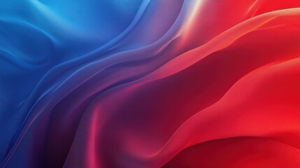 Poster - Abstract flowing fabric, vibrant color gradient
