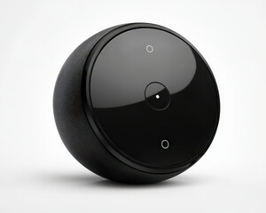 Poster - High-quality image of smart speaker device with sleek design on pure white background
