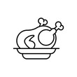 © Khadija - Chicken  icon vector stock illustration