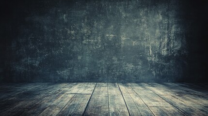 Poster - A dark, aged wooden wall with a weathered grunge texture, creating a rustic, vintage background perfect for atmospheric shots.