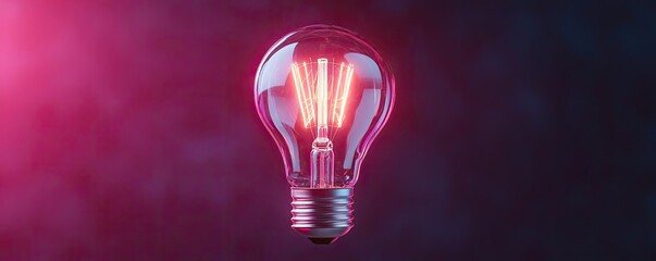 Aufkleber - Explosion of lightbulb with creative invention impact concept. A glowing light bulb against a vibrant, colorful background.