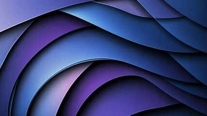Poster - Abstract blue purple wave background design