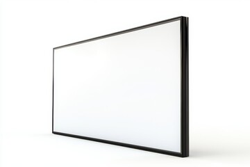 Wall Mural - Blank screen with black frame isolated on white background