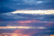 © freedom_naruk - colorful dramatic sky with cloud at sunset