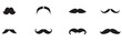 © Hike studio 111 - mustache silhouette vector set, moustache icon collection  . set of mustaches. set of mustache vector .
