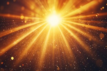 Poster - Radiant sunlight effects featuring bright beams and glowing flares for photo enhancement and decoration in creative projects requiring a luminous touch to elevate visuals