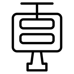 Poster - Database Server Vpn Line Icon