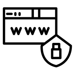 Poster - Protection Site Vpn Line Icon