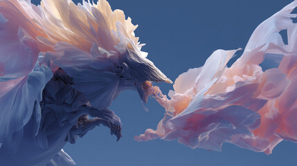 Poster - Abstract dragon illustration fantasy art digital painting surreal creature ethereal design concept art