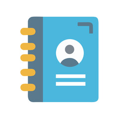 Poster - Address Book Icon, Contact List, Directory, Organizer, Contacts, Phone Book