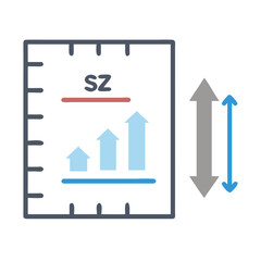 Poster - Simple Chart Illustrating Growth and Decline Dynamics with Arrows