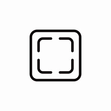 crop frame icon sign vector