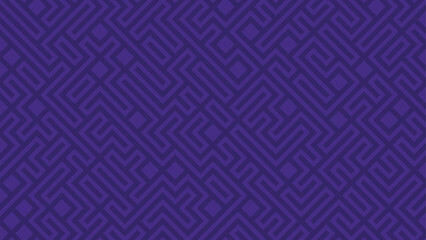 Poster - A maze of purple lines unfolds a repeating pattern of challenges