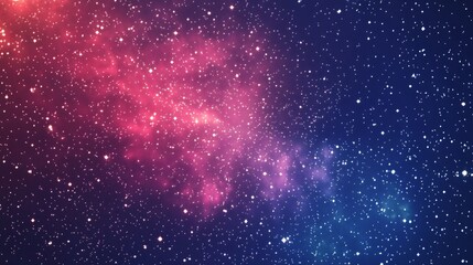 Wall Mural - vibrant cosmic display a blend of blue and pink hues swirling among stars, evoking celestial beauty 