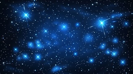 Wall Mural - stellar canvas showcasing a vibrant constellation, illuminated against a deep cosmos