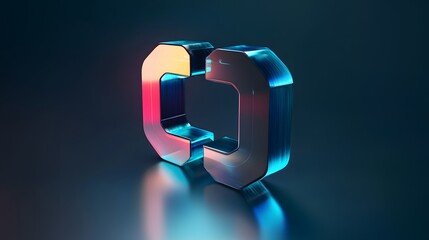 Poster - A futuristic digital representation of interconnected elements, showcasing vibrant colors and sleek design, symbolizing innovation and advancement in technology and connectivity.
