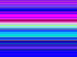 Poster - Vibrant Horizontal Rainbow Stripes Abstract Art
