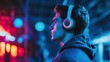 © Vanhxay - Sportsperson with headphones warming up before event