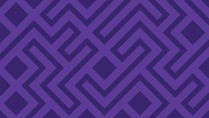 Poster - Geometric purple maze Linear pathways intersect with squared openings