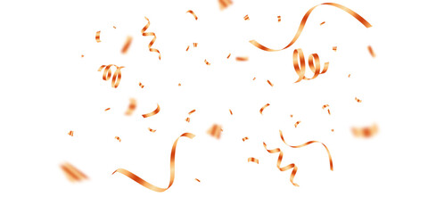 Wall Mural - golden confetti background for festival decoration vector illustration