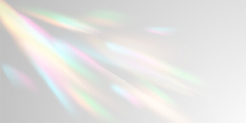 Wall Mural - light effect and zigzag ribbon falling from above on a beam of light, tinsel vector