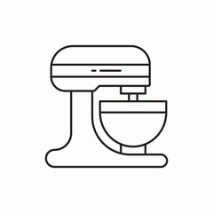 Poster - Stand mixer appliance icon vector sign