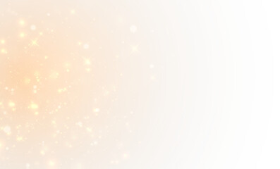Wall Mural - Magical golden flare and sparkling particles with stardust line, shine, and glowing motion. Transparent PNG for fantasy illustration, party decor, or festive Christmas overlay.