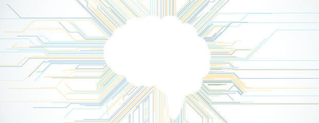 Poster - Circuit abstract background for science and business presentation