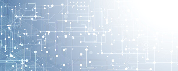 Fototapete - Circuit abstract background for science and business presentation