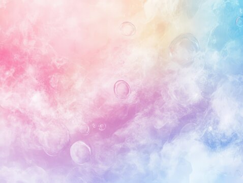 Chromatic motion effect with a rising bubble haze element