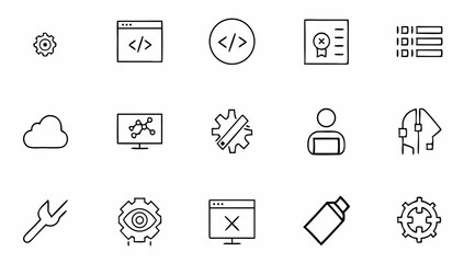 programming coding set of web icons in line style  (2).eps