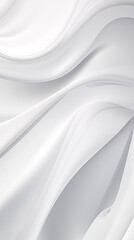 Fototapete - A soft, luminous composition with sleek, wavy gray and white streaks.