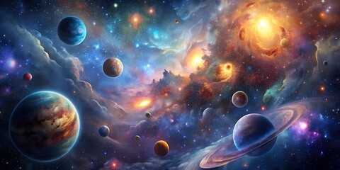 Wall Mural - Universe nebula stars space