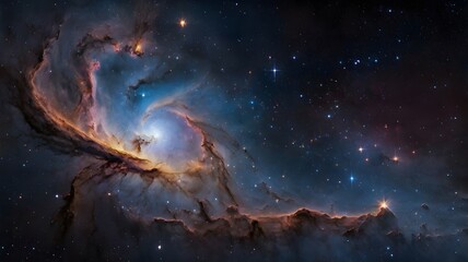 deep space exploration background wallpaper. mesmerizing galaxy with star and space dust in the univ