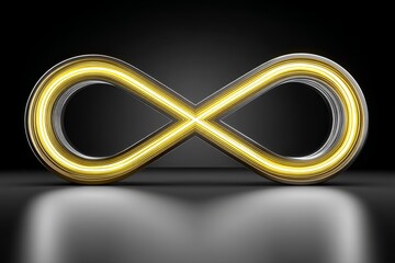 Poster - A clean icon of an infinite sun loop representing endless daylight
