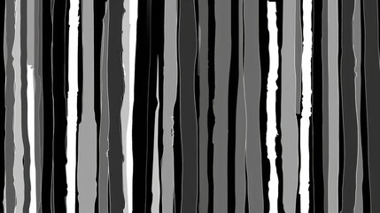 Poster - The picture of the black and white vertical line standing in the background wallpaper like bar code, the barcode is machine readable data that give information about item to which it attached. AIG51.