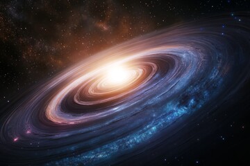 Wall Mural - spiral galaxy in the vast expanse of space