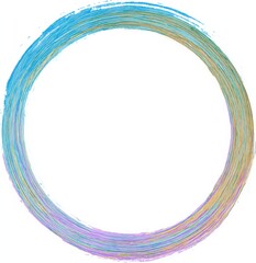 Poster - Abstract circular design with textured edges on a white background.