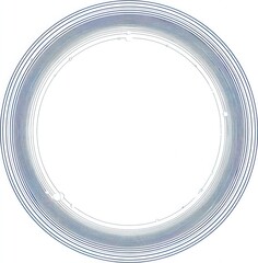 Poster - Circular pattern with concentric lines, creating a minimalist design effect.