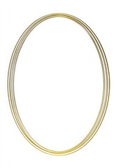 Poster - Empty oval frame with a simple design, suitable for various displays.