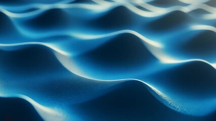 Poster - Abstract blue waves, texture background, digital art, website design