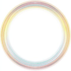 Poster - Circular pattern with concentric lines creating a vibrant design.