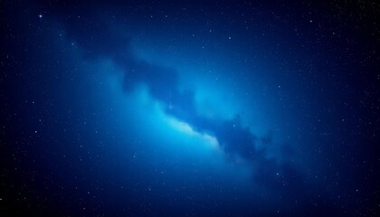 Wall Mural - Vast, dark blue night sky vector background featuring sparkling stars, swirling nebulae, and distant galaxies; ample empty space, background, digital art