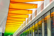 © Austockphoto - An overhead veranda made up of rainbow coloured panels