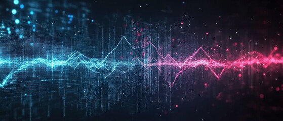 Poster - abstract data visualization