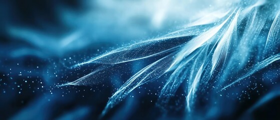 Poster - Abstract blue digital art